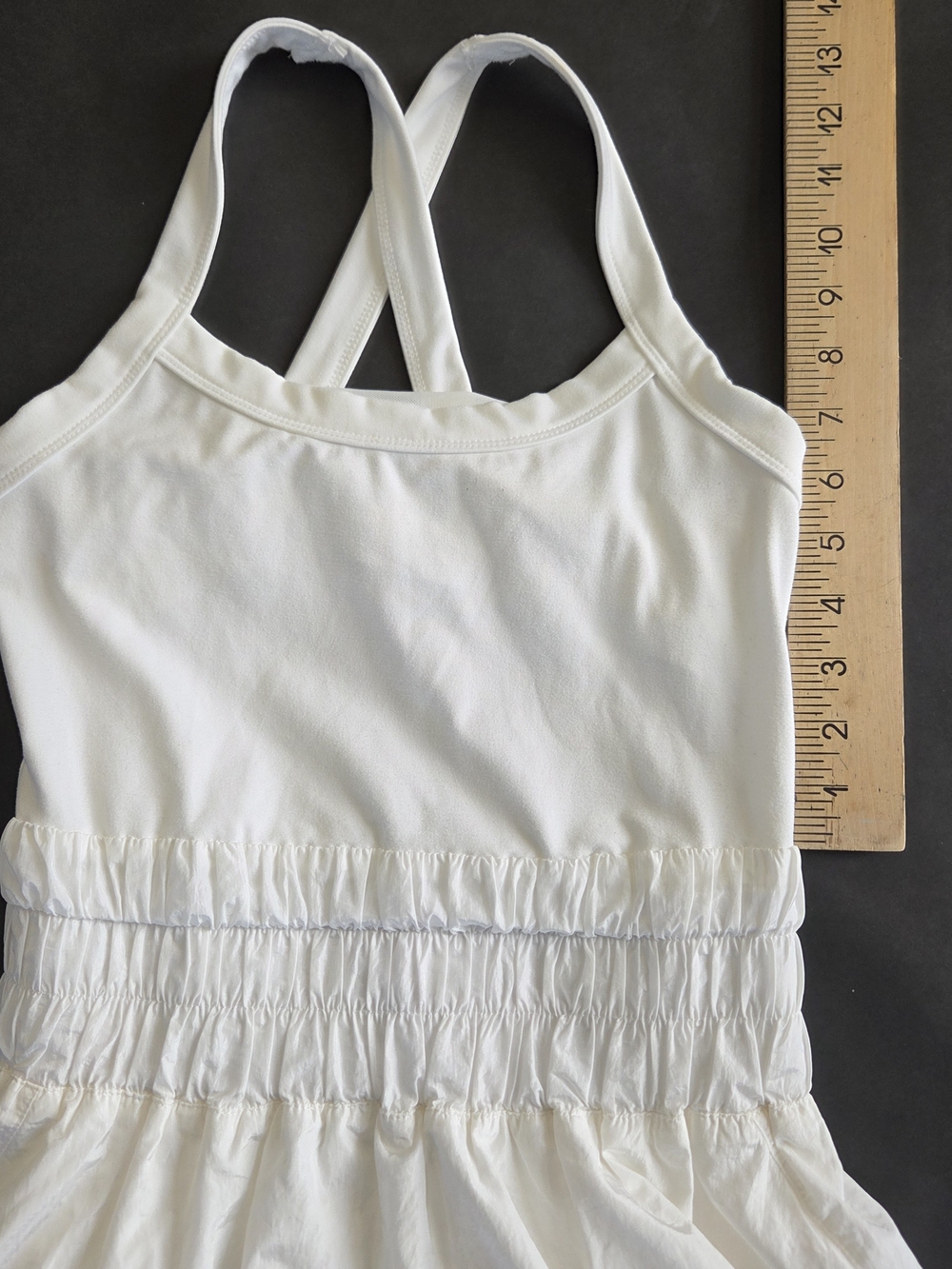FP Movement by Free People White Smocked Waist Romper - Picture 7 of 8